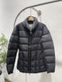 Moncler Black Quilted Short Down Coat