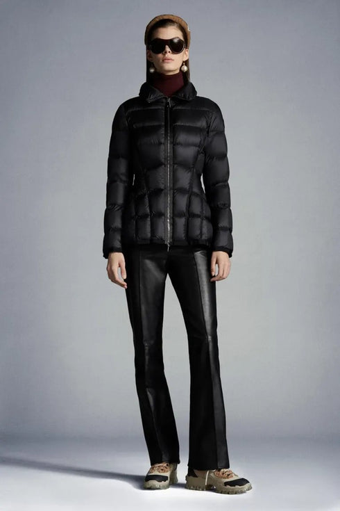 Moncler Black Quilted Short Down Coat