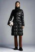 Moncler Women's Long Black Quilted Down Coat