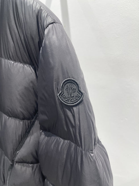 Moncler Women's Long Black Quilted Down Coat