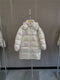Moncler Women's Iridescent White Long Down Coat