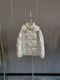 Moncler Iridescent White Short Down Coat