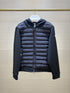 Moncler Black Sweater Sleeve Down Jacket