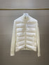 Moncler Knit-Sleeve Quilted Down Jacket
