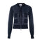 Moncler Women's Knit Sleeve Quilted Zip-Front Jacket