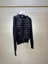 Moncler Women's Knit Sleeve Quilted Zip-Front Jacket