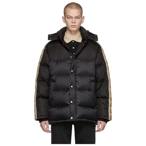 GUCCI Tonal Monogram Hooded Puffer Jacket