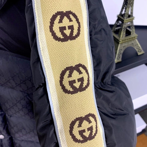 GUCCI Tonal Monogram Hooded Puffer Jacket