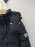 Burberry Women's Black Belted Hooded Long Down Jacket