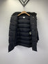 Burberry Women's Black Belted Hooded Long Down Jacket