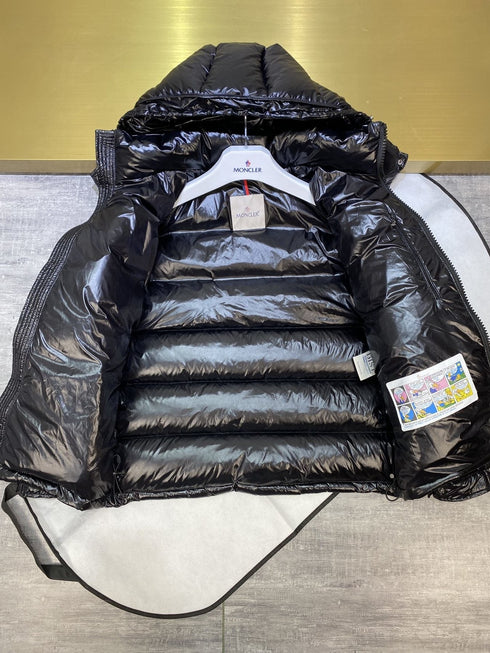 Moncler Glossy Hooded Short Down Coat