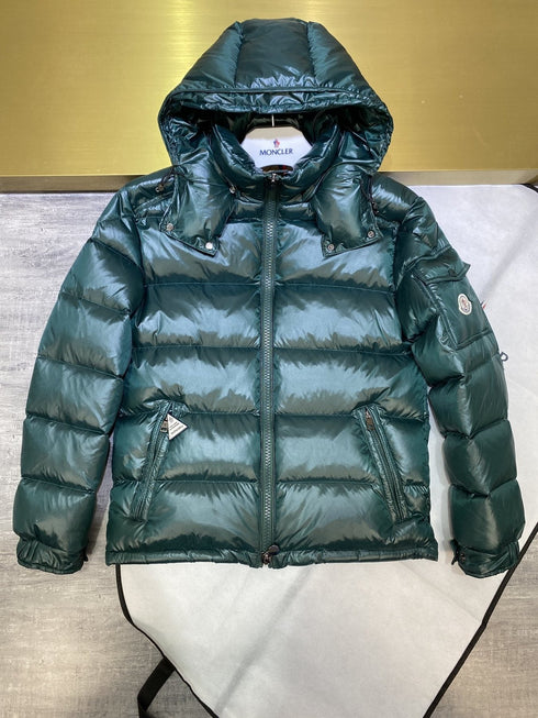 Moncler Glossy Hooded Short Down Coat