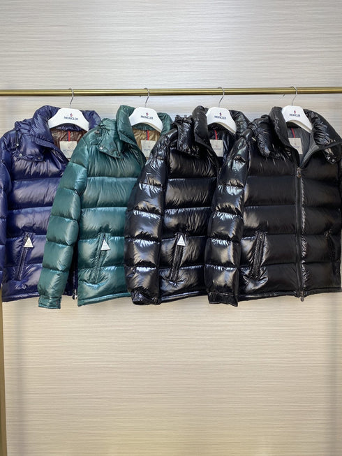 Moncler Glossy Hooded Short Down Coat
