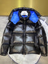 Moncler Contrast-Lined Hooded Puffer Coat
