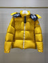 Moncler Contrast-Lined Hooded Puffer Coat