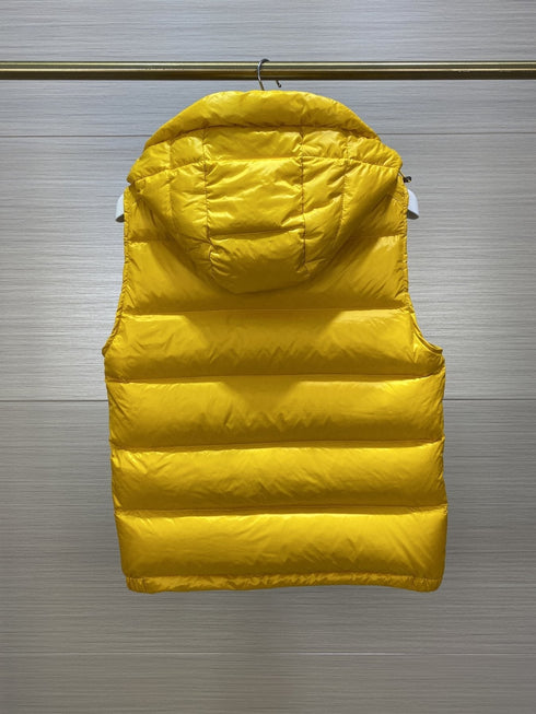 Moncler Hooded Glossy Puffer Down Vest