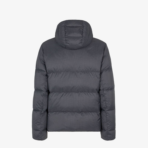 Fendi Grey Quilted Hooded Puffer Jacket