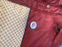 GUCCI Burgundy Monogram Color-Block Hooded Short Down Jacket