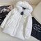 Prada Fur-Trim Hooded Puffer Jacket with Detachable Pouch