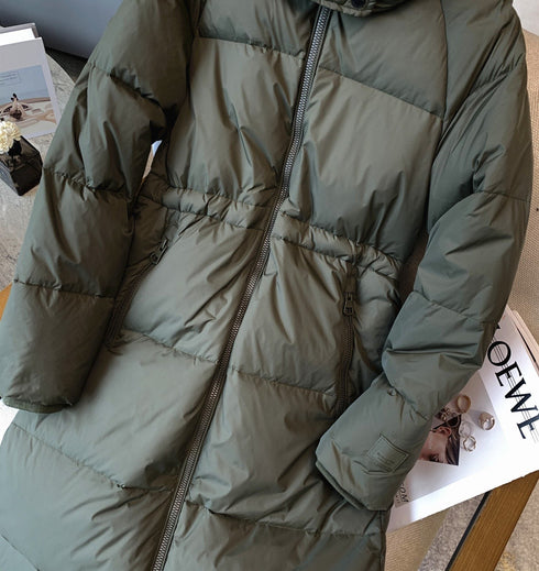 Burberry Women's Hooded Long Down Jacket