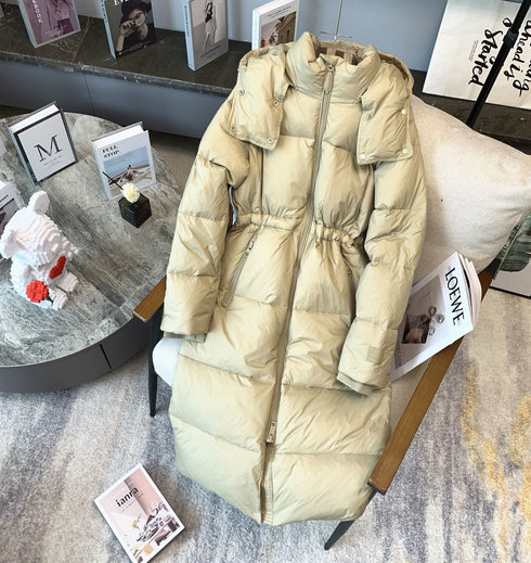 Burberry Women's Hooded Long Down Jacket