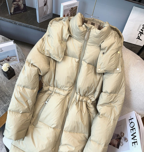Burberry Women's Hooded Long Down Jacket