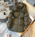 Burberry Hooded Quilted Long Down Jacket