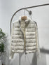 Moncler Quilted Knit-Sleeve Down Jacket