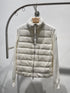 Moncler Quilted Knit-Sleeve Down Jacket