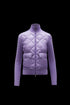 Moncler Diamond-Quilted Knit Sleeve Jacket