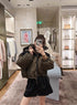 Fendi Brown Monogram Short Down Jacket