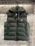 Moncler Hooded Quilted Down Vest