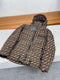 Fendi Brown Monogram Hooded Puffer Jacket