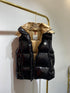 Moncler Women's Hooded Quilted Down Vest