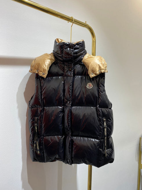 Moncler Women's Hooded Quilted Down Vest