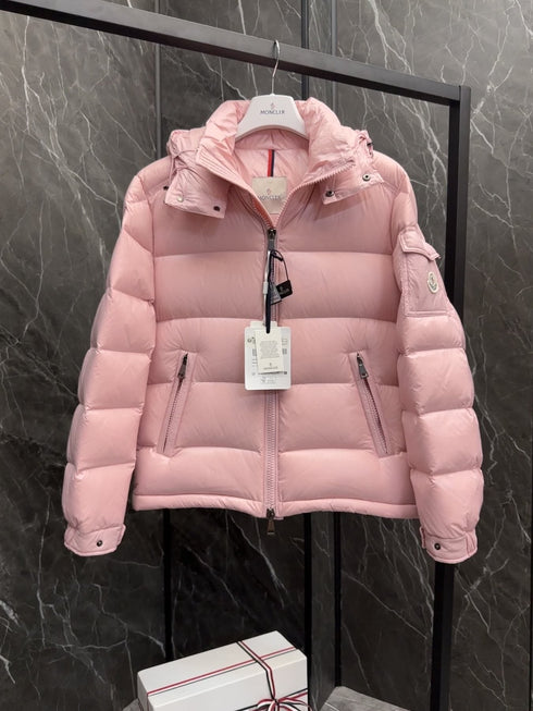 Moncler Maire Hooded Glossy Puffer Coat