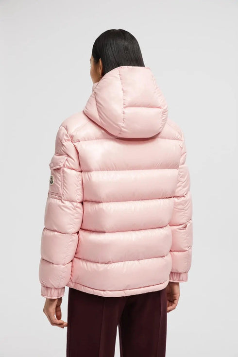 Moncler Maire Hooded Glossy Puffer Coat