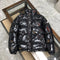 Moncler Women's Glossy Stand-Collar Short Puffer Coat