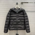 Moncler Women's Reversible Hooded Letter Graphic Puffer Coat
