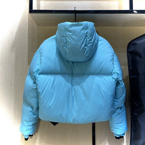 Prada Women's Cropped Hooded Puffer Jacket