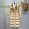 Burberry Removable-Hood Belted Long Down Jacket