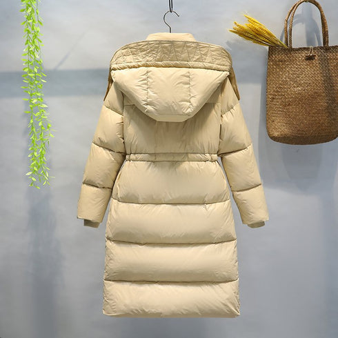 ANAS PLATYRHYNCHOS Hooded Long Down Jacket