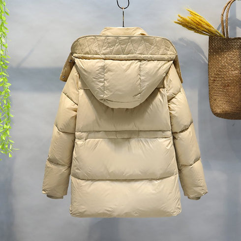 Burberry Detachable-Hood Short Down Jacket