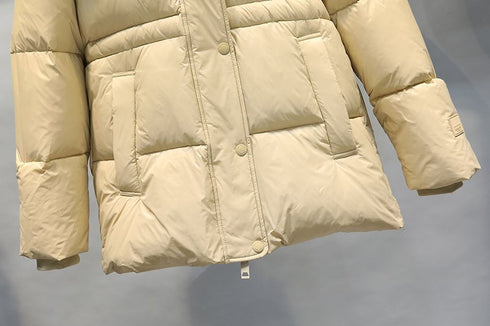 Burberry Detachable-Hood Short Down Jacket