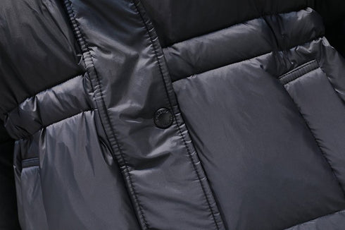 Burberry Detachable-Hood Short Down Jacket