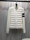 Moncler Knit-Sleeve Quilted Down Jacket
