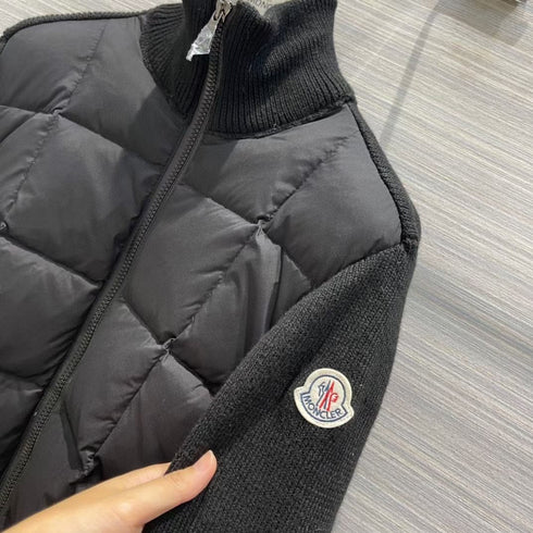 Moncler Women's Sweater-Sleeve Down Jacket