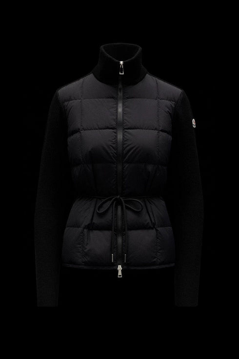 Moncler Women's Sweater-Sleeve Down Jacket