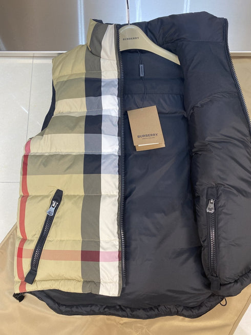 Burberry Reversible Check Down Vest