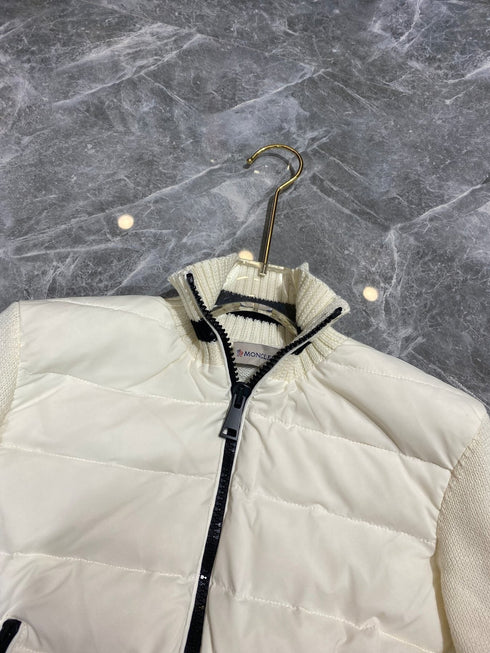 Moncler Women's Knit-Sleeve Puffer Jacket